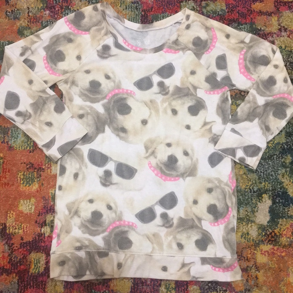 Justice for girls puppy shirt size 16
